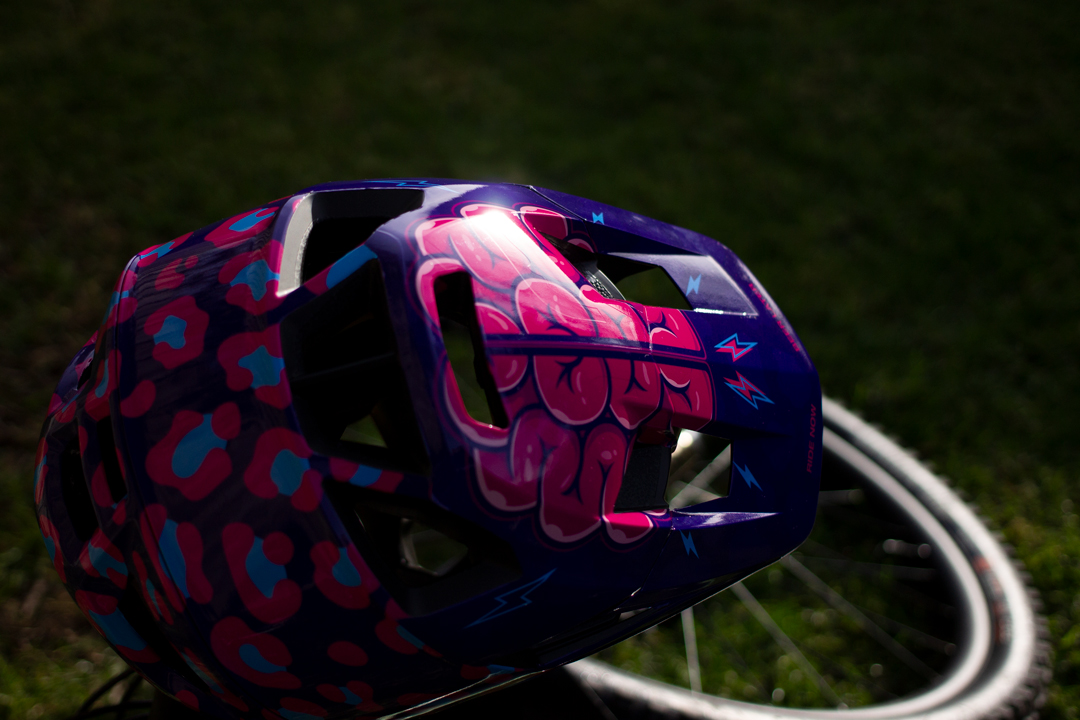 Custom helmet wrap design